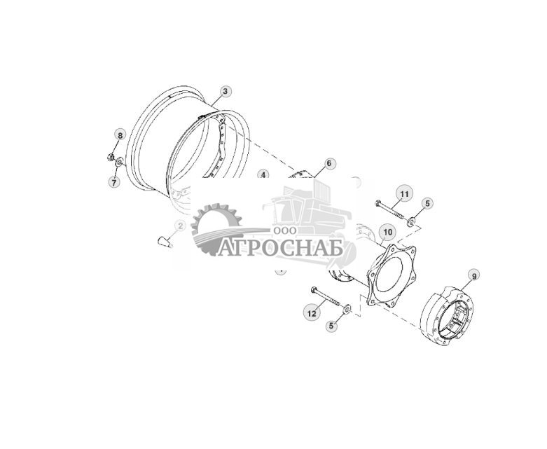 Переднее колесо, с ILS™ и MFWD 1500, 10 болтов, 8-позиционное, максимальная настройка для двускатных колес 132 дюйма - ST835501 688.jpg